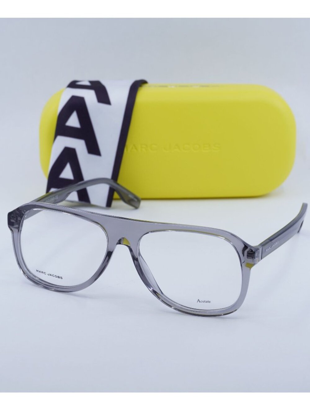 Marc Jacobs MARC 641 0KB7 00 Aviator Eyeglasses - Transparent Grey
